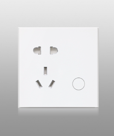 مقبس 10 أمبير للزجاج ذي الزاوية القائمة والحافة المستقيمة